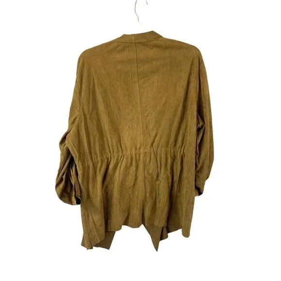 Emery Rose Women's Soft Tan Cardigan - Picture 4 of 9